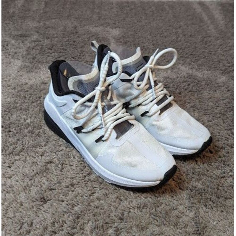 Fabletics Palms Performance White/black Lace Up Womens Sneakers Size 7